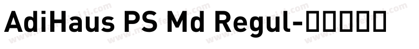 AdiHaus PS Md Regul字体转换